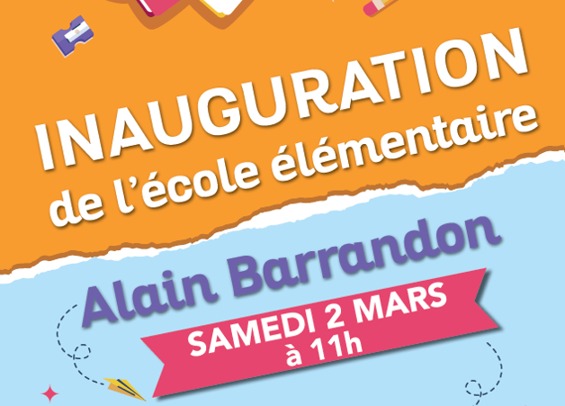 Image Inauguration de l’école élémentaire Alain Barrandon