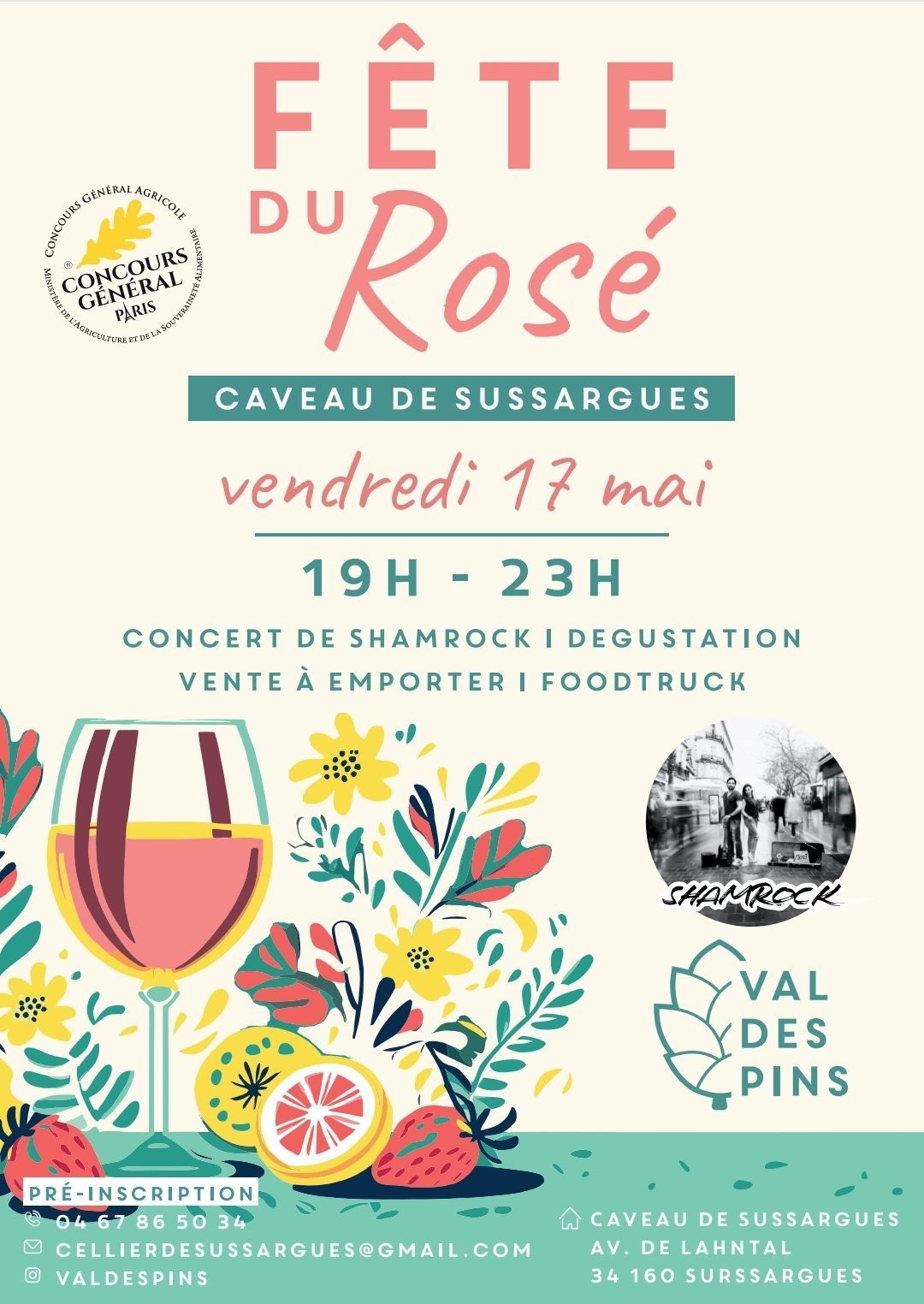 Image Fête du rosé – organisée par le caveau Val des Pins